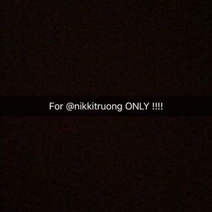 For nikkitruong only